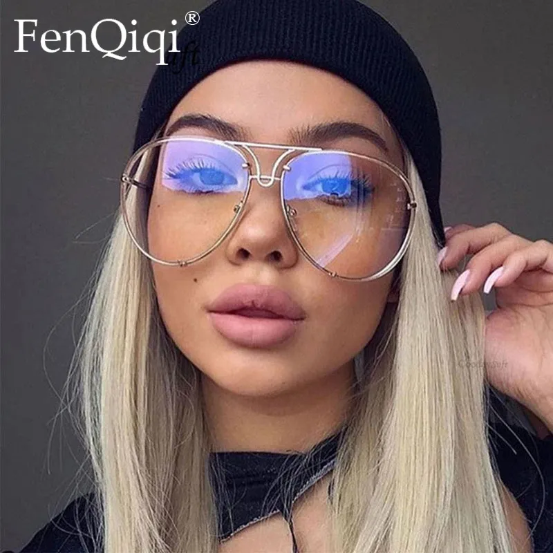 Women Oversized Pilot Photochromic Sunglasses UV400