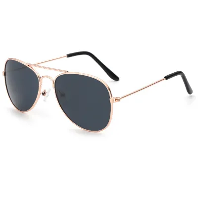 Kids Fashion Square Metal Outdoor UV400 Sunglasses