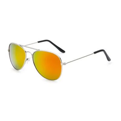 Kids Fashion Square Metal Outdoor UV400 Sunglasses