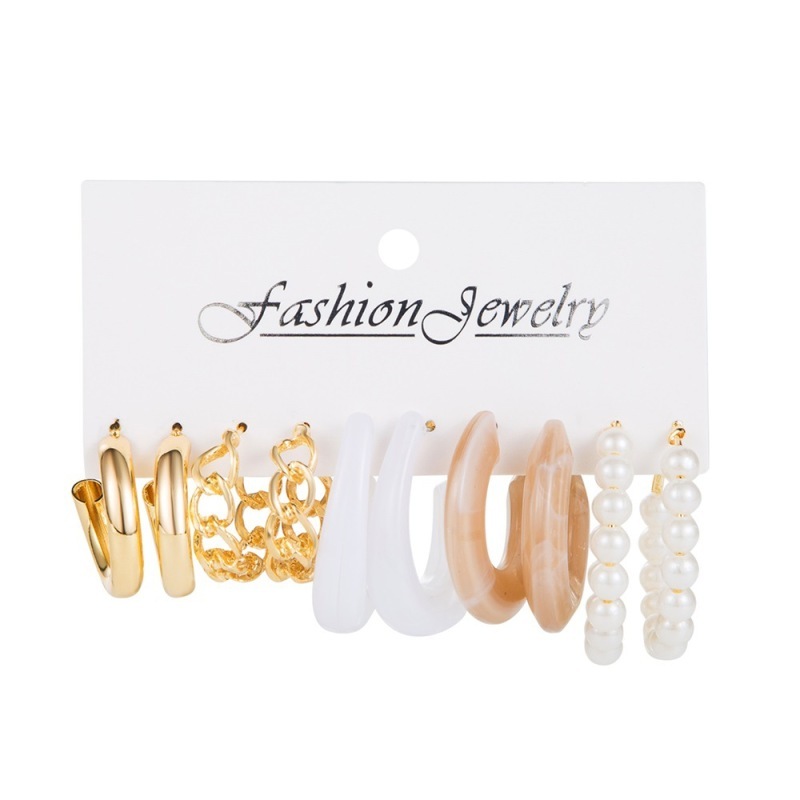 Brass Stars Earring Stud With Zircon - Gold Stars Earring