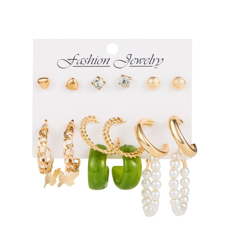 Wholesale Women Exaggerated Imitation Pearl And Zircon