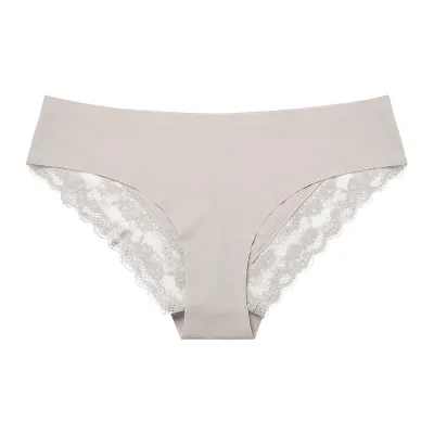 Women Leopard Sexy Lace Patchwork Low Waist Breathable Soft Panty