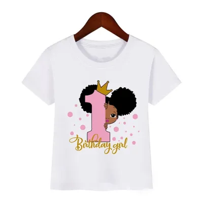 Kids Casual Round Neck Short Sleeve Cartoon Doll Pattern Milk Fiber Loose T-shirt
