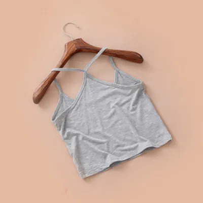 Women Edgy High-Waisted Solid Color Backless Crop Tank Top