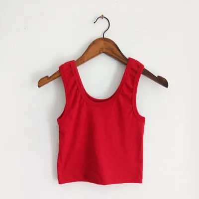 Women Edgy High-Waisted Solid Color Backless Crop Tank Top