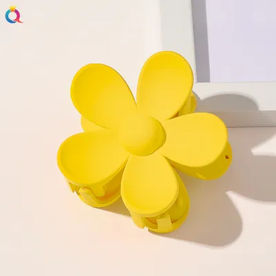 Women Fashion Candy Color Flower Shape Hair Claw Clip