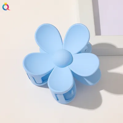 Women Fashion Candy Color Flower Shape Hair Claw Clip
