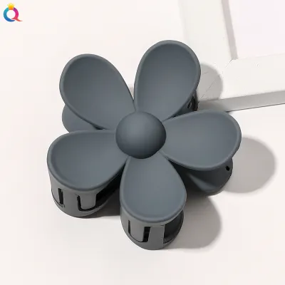 Women Fashion Candy Color Flower Shape Hair Claw Clip