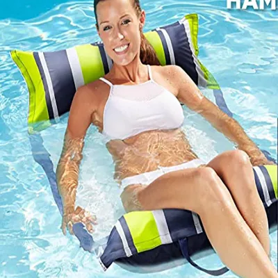 Swimming Pool Inflatable Lounger Floating Air Bed Water Hammock Mattress Sofa for Women