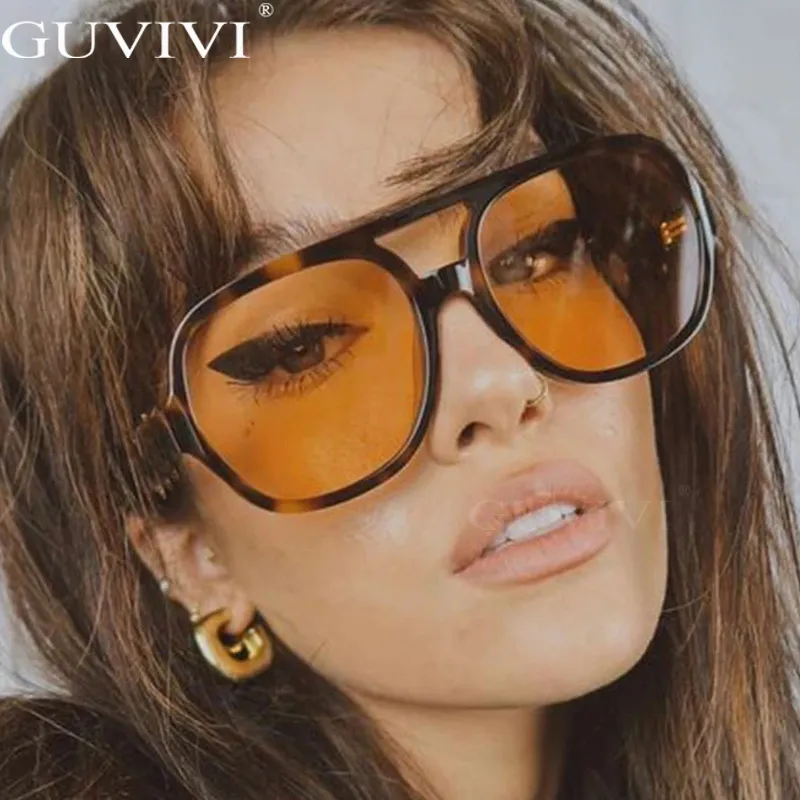 Wholesale Women Fashion Vintage Double Bridge Sunglasses