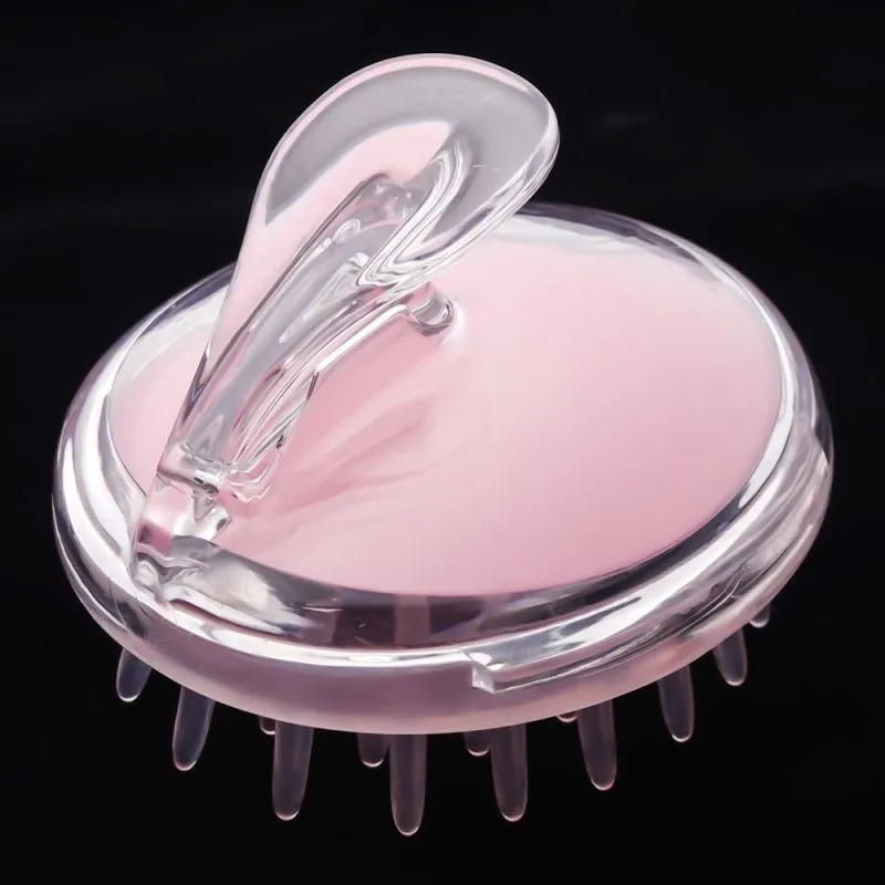 Silicone Shampoo Scalp Massage Brush - Hair Comb for Wet Dry Use