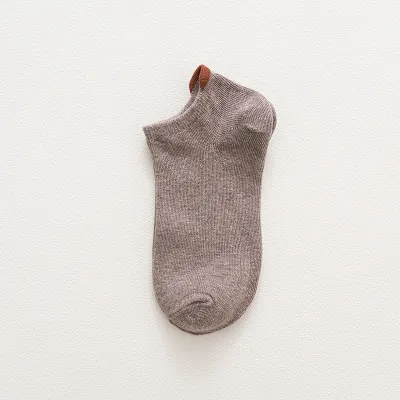 Unisex Spring And Summer Shallow Mouth Low Socks Sweat-Absorbing Cotton Thin Socks