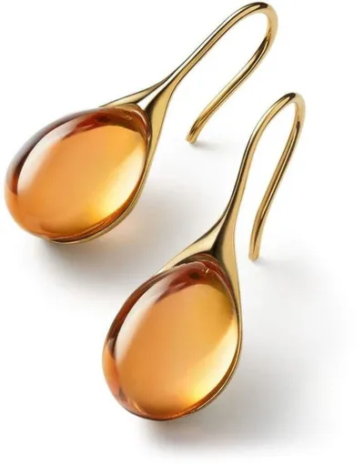 Women Exquisite Teardrop Shaped Alloy Drop Earrings