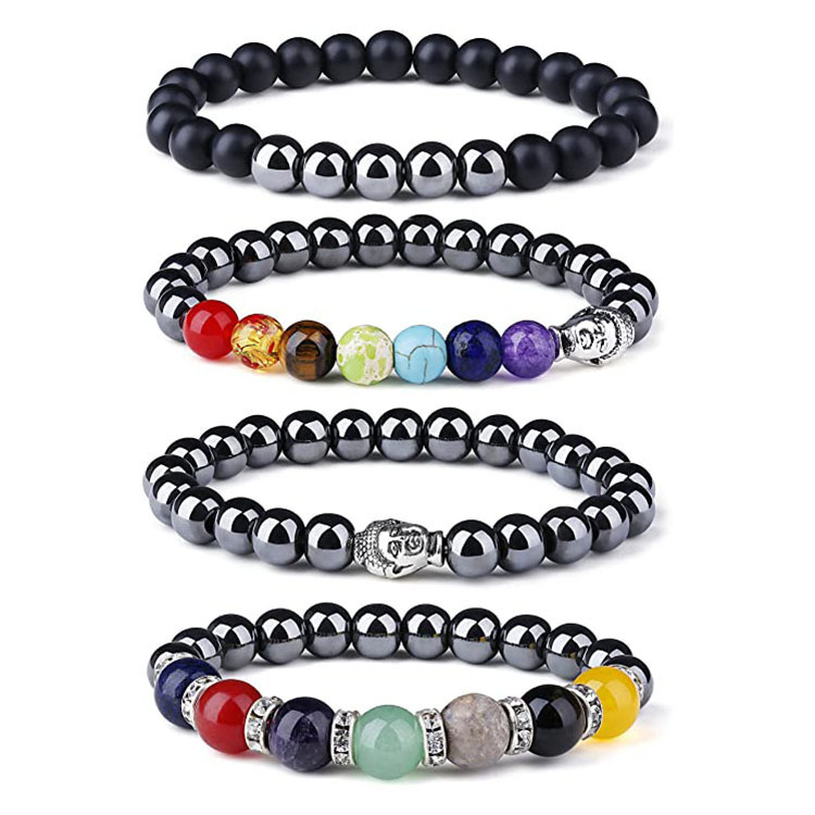 Amazon.com: Wholesale 10MM Beads Bracelets for Women Men Multicolor Chakra  Natural Stone Bracelet Strech Elastic Rope Handmade Jewelry  Gifts,NO.15,19cm : Everything Else