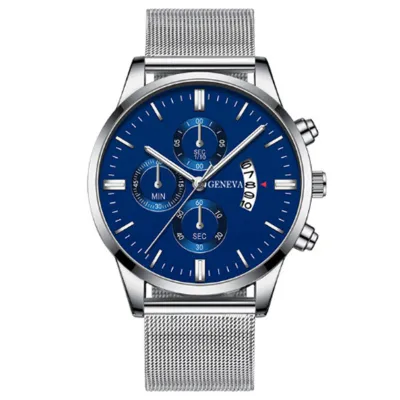 Men Fashion Business Round Dial Quartz Watch