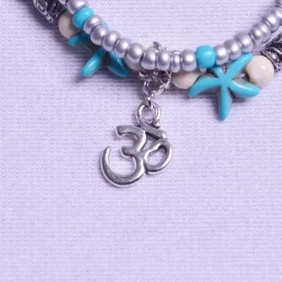 Women Fashion Turtle Pendant Shell Starfish Beach Couple Suit Anklets