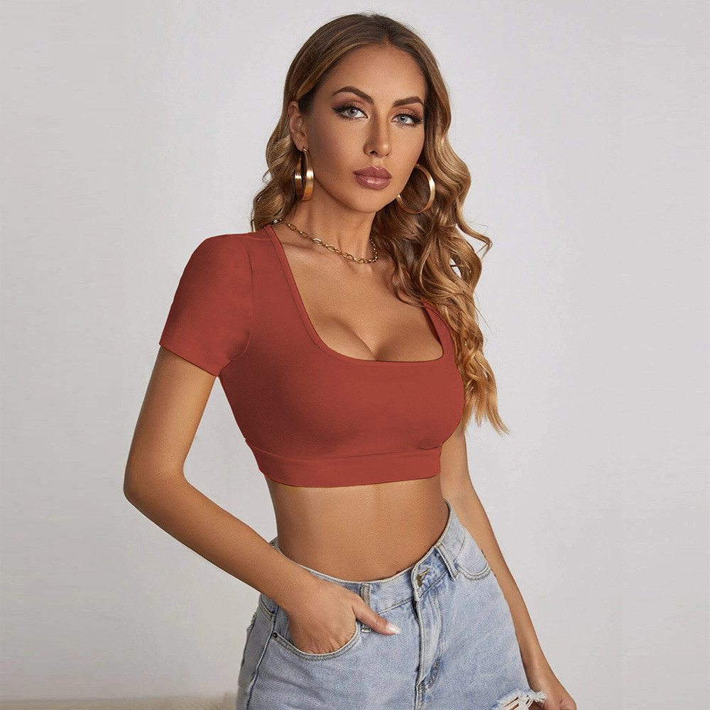 Wholesale Women Edgy Basic Summer Square Neck Street Short