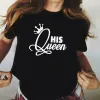 His Queen Black T