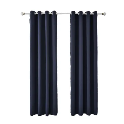 Modern Minimalist High Precision Insulation Solid Color Polyester Curtains