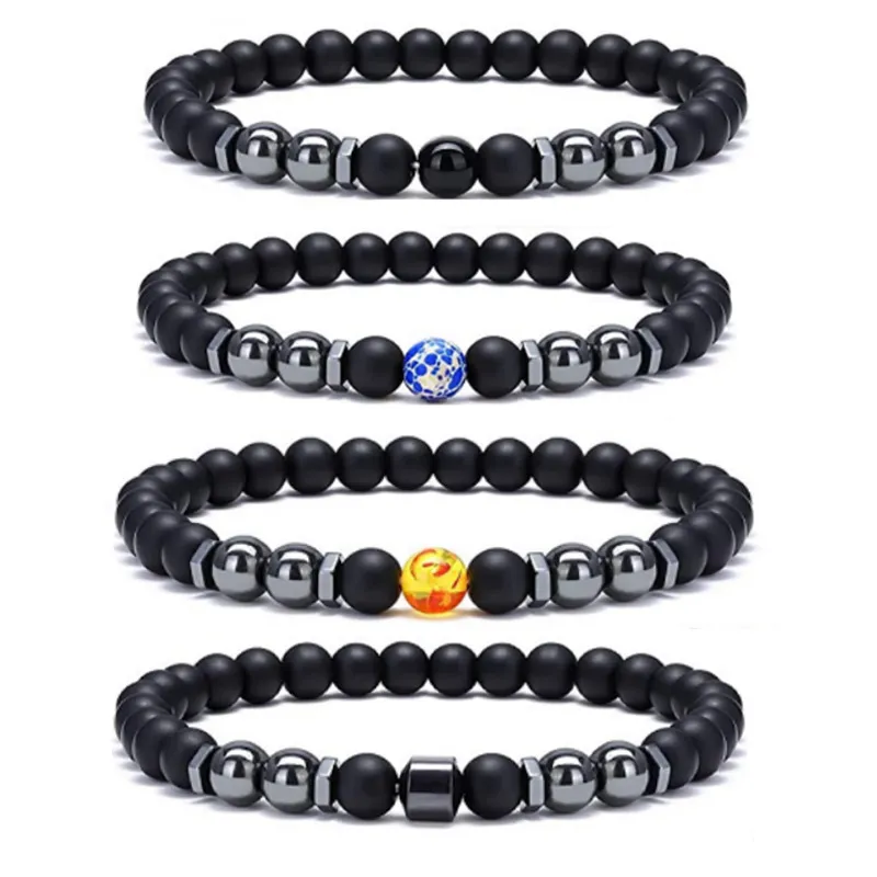 Classic Fashion Colorful Stone Frosted Stone Anklet Jewelry Anklets