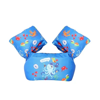Kids Cute Cartoon Arm Sleeve Swimsuit Foam Safe Swimming Training Float Life Vest