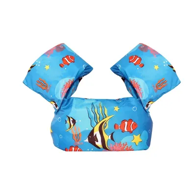 Kids Cute Cartoon Arm Sleeve Swimsuit Foam Safe Swimming Training Float Life Vest