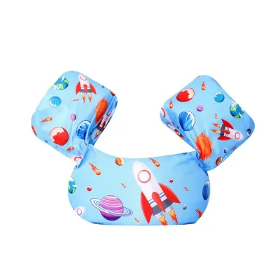Kids Cute Cartoon Arm Sleeve Swimsuit Foam Safe Swimming Training Float Life Vest