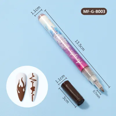 Women Fashion DIY Nail Art Pen Line Drawing Nail Polish Glue Pen