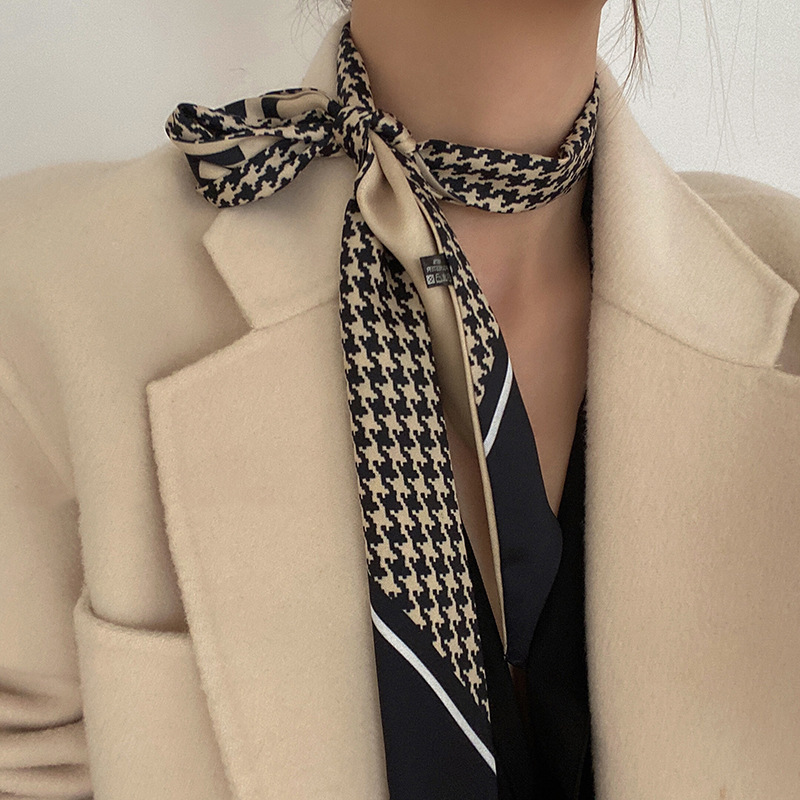 Wholesale Women Fashion Houndstooth Contrast Color