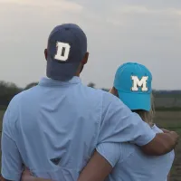 Unisex Vintage Letter Label Solid Baseball Cap