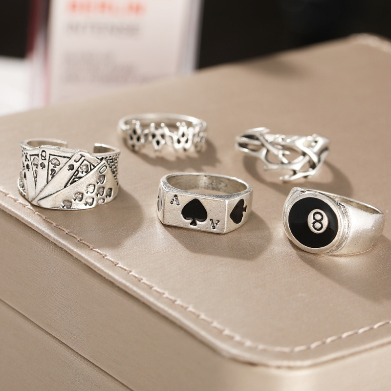 指輪・リング SPIN LETTERING Amazon.com: 555Jewelry Mens Womens Stainless Steel Cuban