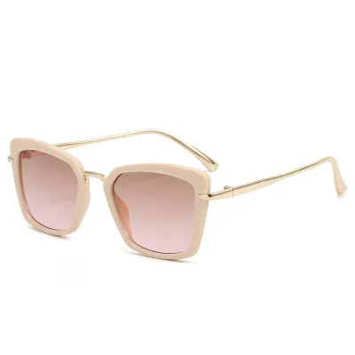 Unisex Fashion Polygon PC+Metal Frame Sunglasses
