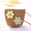 Sequins 2 Flowers Bag Coffee