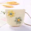 Sequins 2 Flowers Bag Milk White