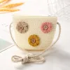 Button Three Flower Bag Milk White