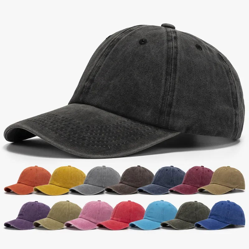 Unisex Retro Curved Brim Sunscreen Soft Dome Cap