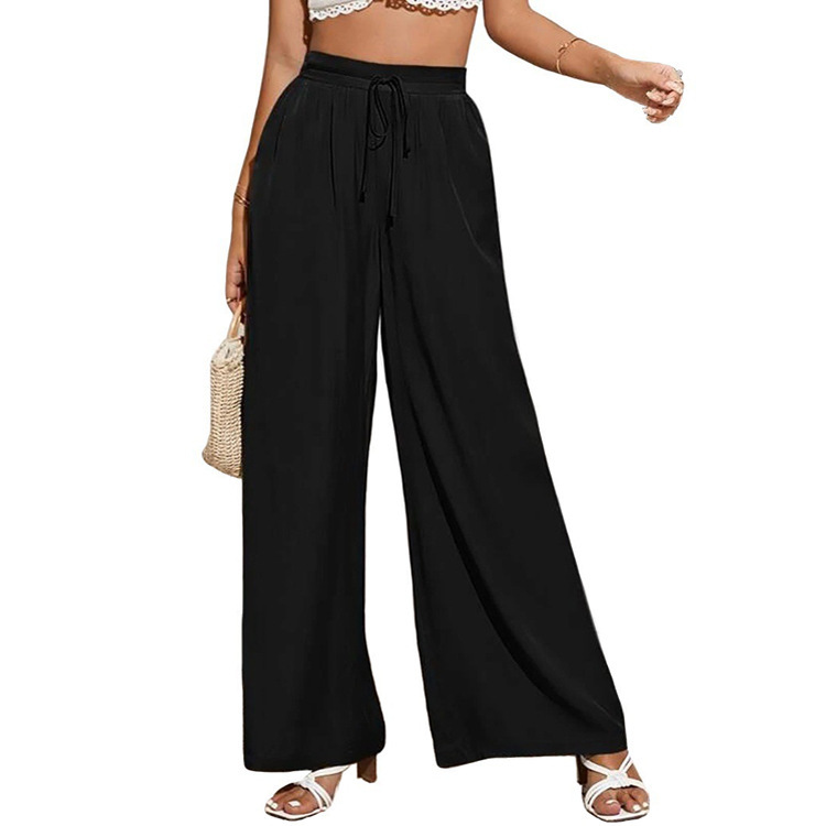 【SATIIIZ】Elas Ethnic Slacks Conference Black Bottoms – SEESTARZ
