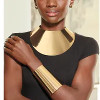 Women Fashion Multicolor Sunflower Shaped Dangle Earrings Necklace Jewelry Set