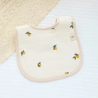 Baby U Bib Cute Graphic Print Gauze Bibs for Unisex Kids Accessories with Animals, Floral, Polka Dots Patterns