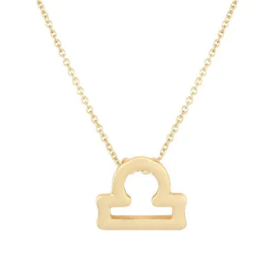 Women Fashion Simple Zodiac Alloy Necklace