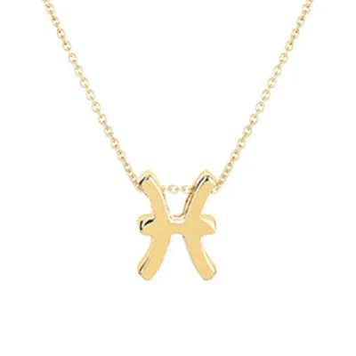 Women Fashion Simple Zodiac Alloy Necklace