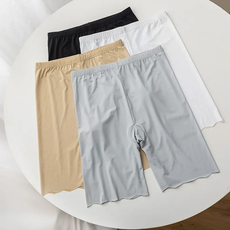 Women Anti-Glare Ice Silk Bermuda Safety Panties