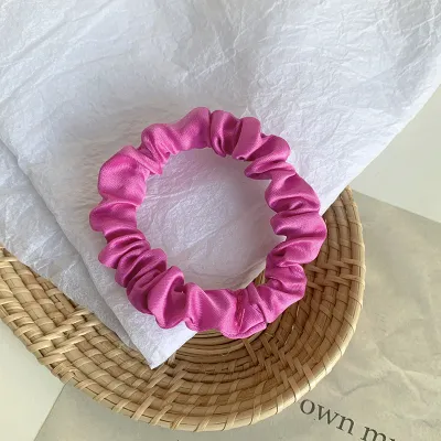 Women Fashion Simple Satin Hair Rope Headdress