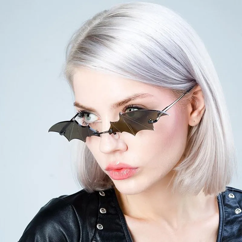 Bat Shaped Women Small Frame Halloween Sunglasses