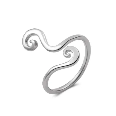 Women's Fashion Retro Geometric Metal Cutout Knuckle Toe Ring