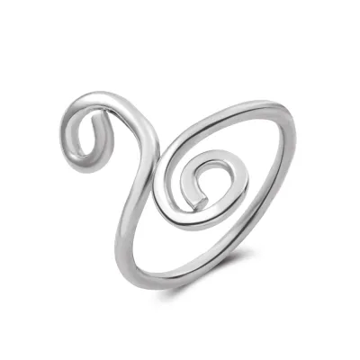 Women's Fashion Retro Geometric Metal Cutout Knuckle Toe Ring
