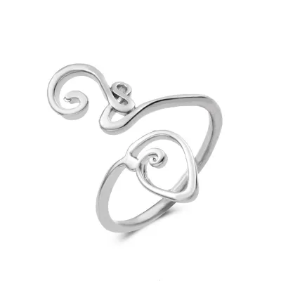 Women's Fashion Retro Geometric Metal Cutout Knuckle Toe Ring
