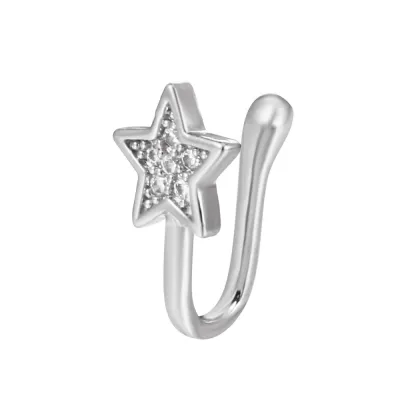 Unisex Fashion Creative Butterfly Floral Snake Nose Ring
