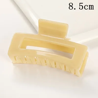Women's Fashion Frosted Resin Rectangle Hair Claw