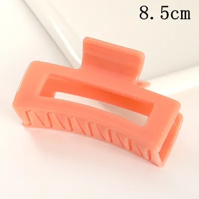 Women's Fashion Frosted Resin Rectangle Hair Claw